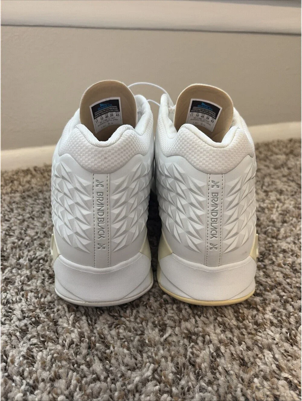 Brandblack J Crossover 2 White Men's Size 11 US Basketball Shoes Sneakers